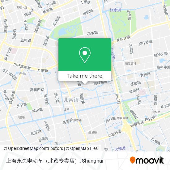 上海永久电动车（北蔡专卖店） map