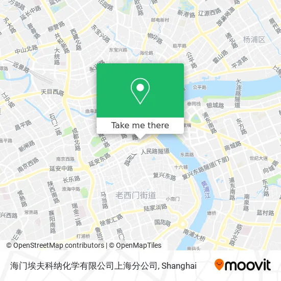 海门埃夫科纳化学有限公司上海分公司 map