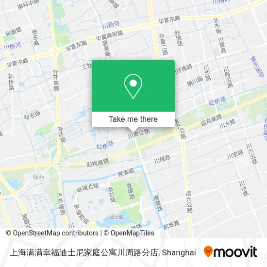 上海满满幸福迪士尼家庭公寓川周路分店 map