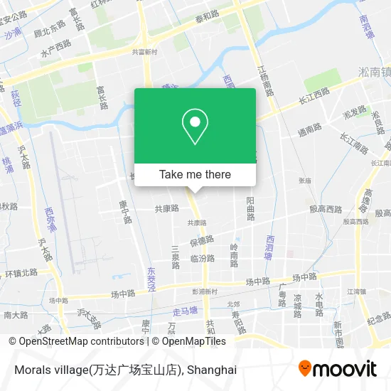 Morals village(万达广场宝山店) map