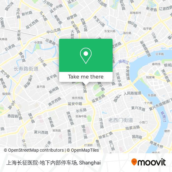 上海长征医院-地下内部停车场 map