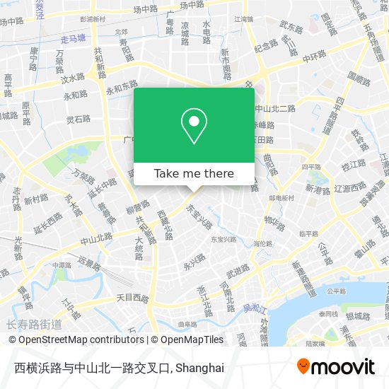 西横浜路与中山北一路交叉口 map