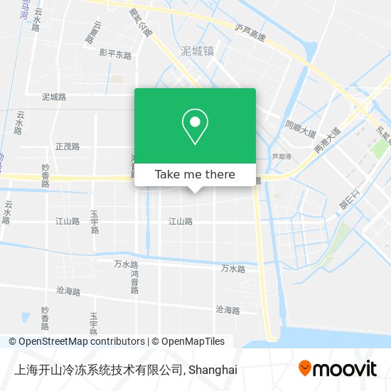 上海开山冷冻系统技术有限公司 map