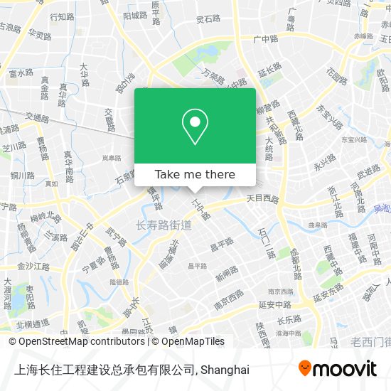 上海长住工程建设总承包有限公司 map