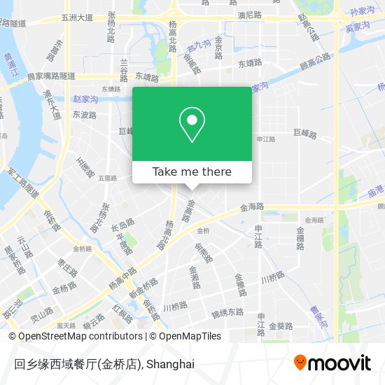 回乡缘西域餐厅(金桥店) map
