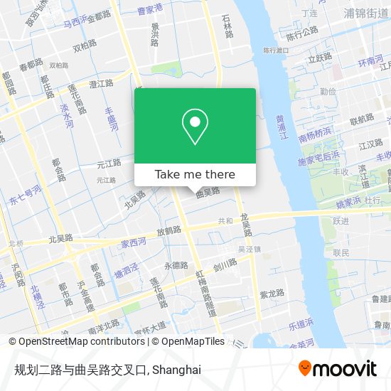 规划二路与曲吴路交叉口 map