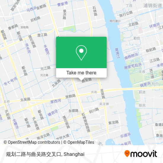 规划二路与曲吴路交叉口 map