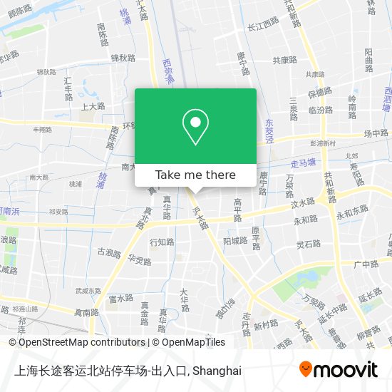 上海长途客运北站停车场-出入口 map