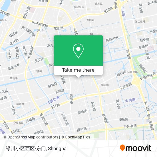 绿川小区西区-东门 map