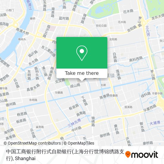 中国工商银行附行式自助银行(上海分行世博锦绣路支行) map