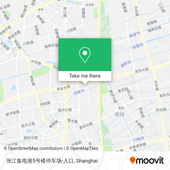 张江集电港5号楼停车场-入口 map