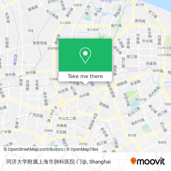 同济大学附属上海市肺科医院-门诊 map