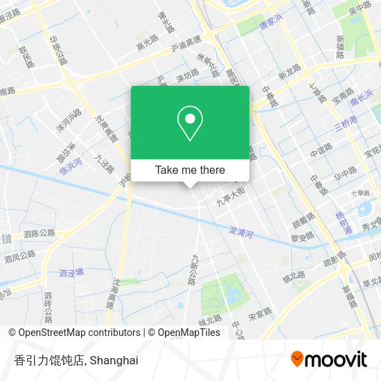 香引力馄饨店 map