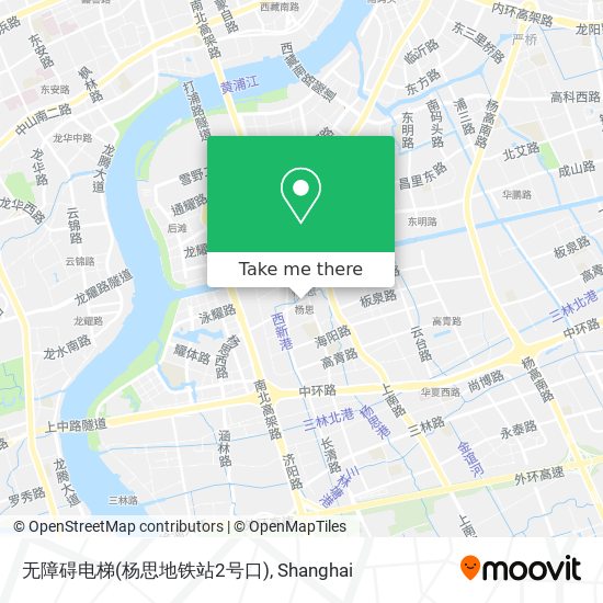 无障碍电梯(杨思地铁站2号口) map