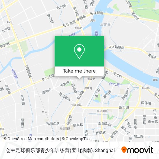 创林足球俱乐部青少年训练营(宝山淞南) map