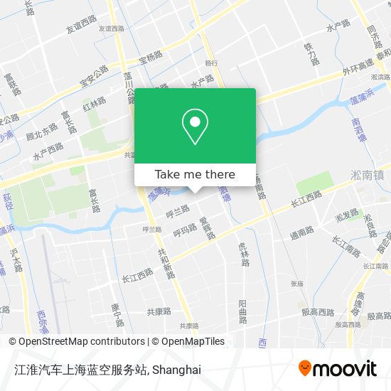 江淮汽车上海蓝空服务站 map