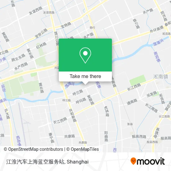 江淮汽车上海蓝空服务站 map