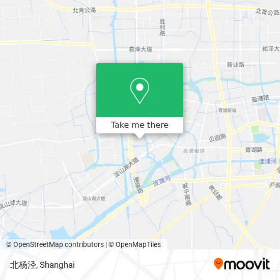 北杨泾 map