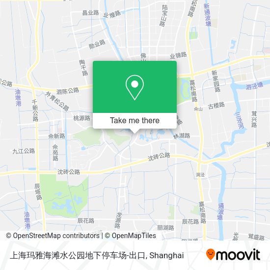 上海玛雅海滩水公园地下停车场-出口 map