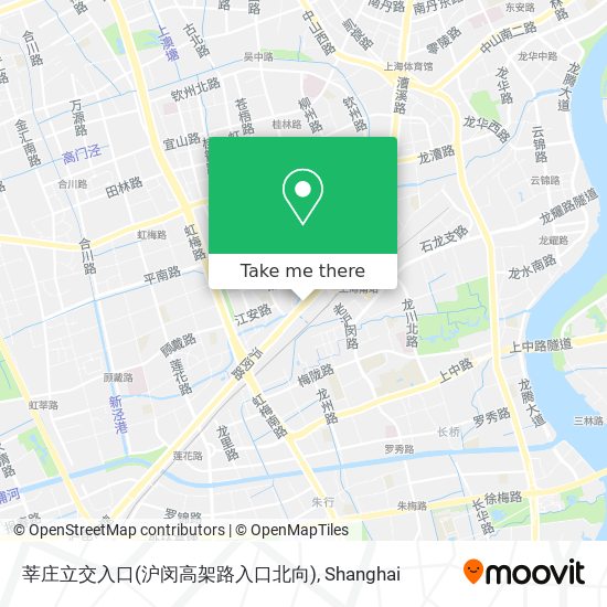 莘庄立交入口(沪闵高架路入口北向) map