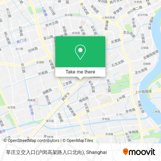 莘庄立交入口(沪闵高架路入口北向) map