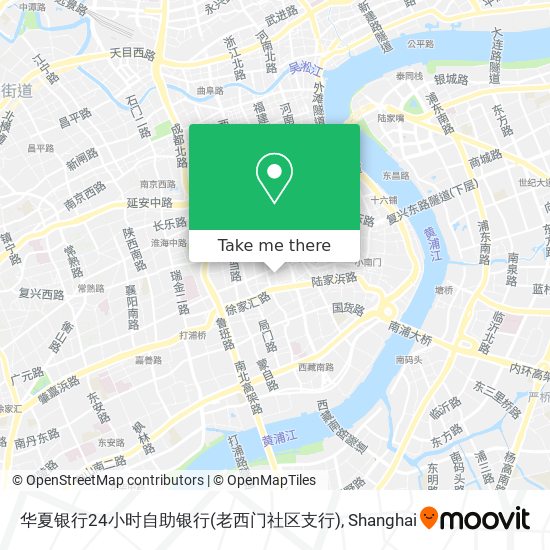 华夏银行24小时自助银行(老西门社区支行) map
