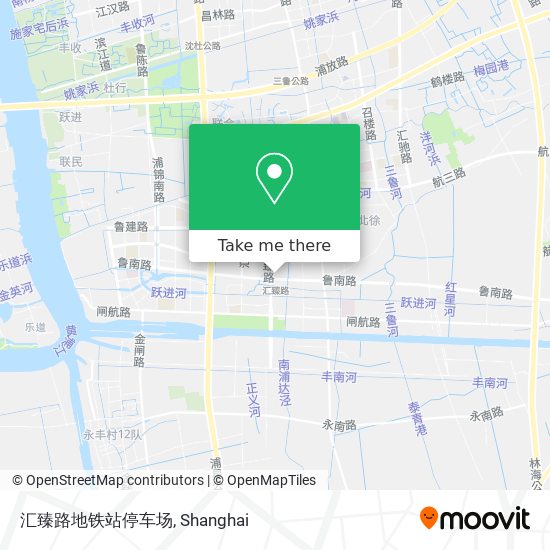 汇臻路地铁站停车场 map
