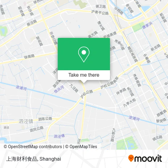 上海财利食品 map
