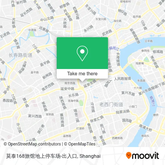 莫泰168旅馆地上停车场-出入口 map