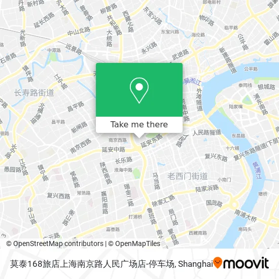 莫泰168旅店上海南京路人民广场店-停车场 map