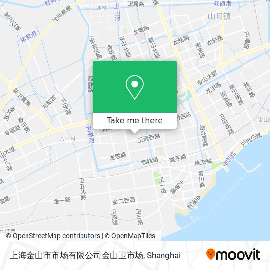上海金山市市场有限公司金山卫市场 map