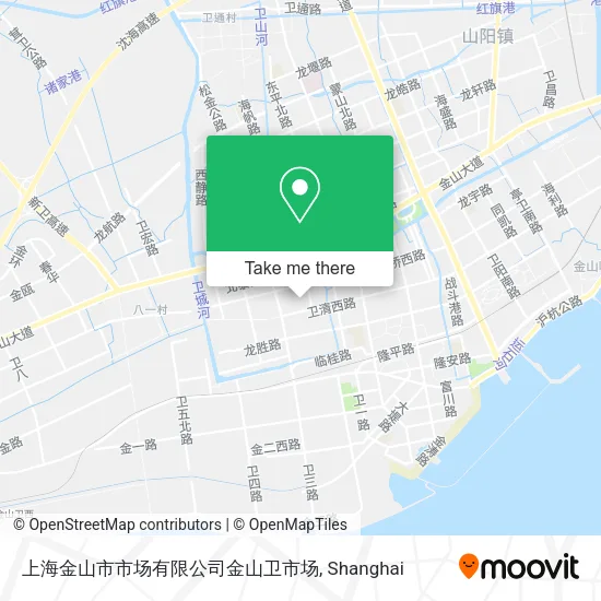 上海金山市市场有限公司金山卫市场 map