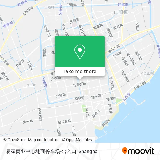 易家商业中心地面停车场-出入口 map