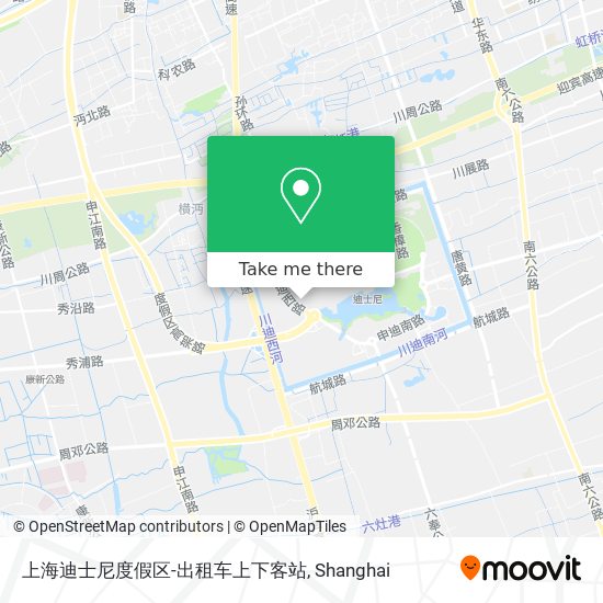 上海迪士尼度假区-出租车上下客站 map