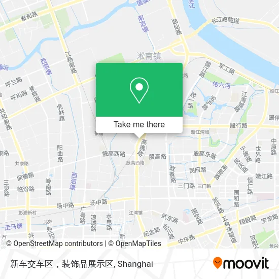 新车交车区，装饰品展示区 map
