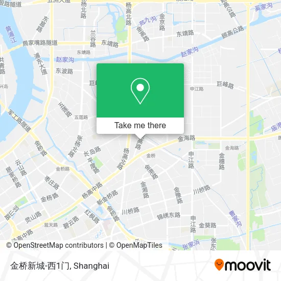 金桥新城-西1门 map