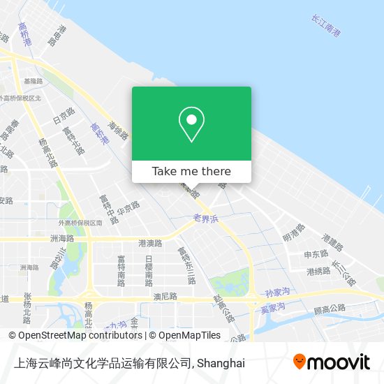 上海云峰尚文化学品运输有限公司 map