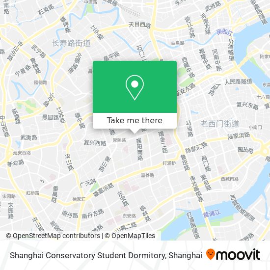 Shanghai Conservatory Student Dormitory map