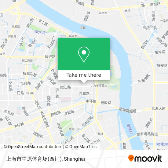 上海市中原体育场(西门) map