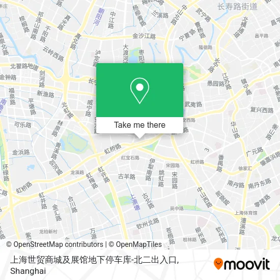 上海世贸商城及展馆地下停车库-北二出入口 map