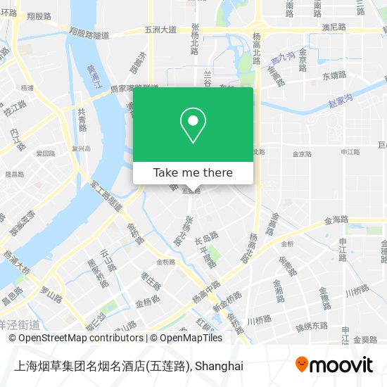 上海烟草集团名烟名酒店(五莲路) map