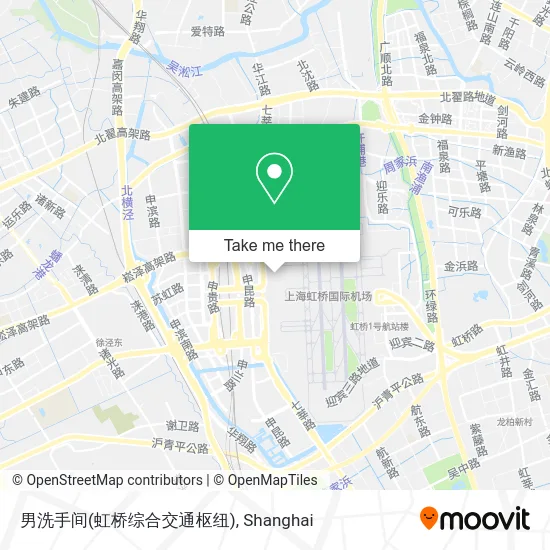 男洗手间(虹桥综合交通枢纽) map