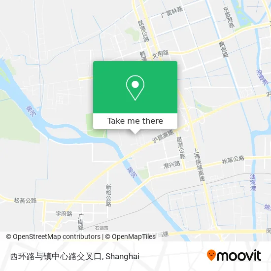 西环路与镇中心路交叉口 map