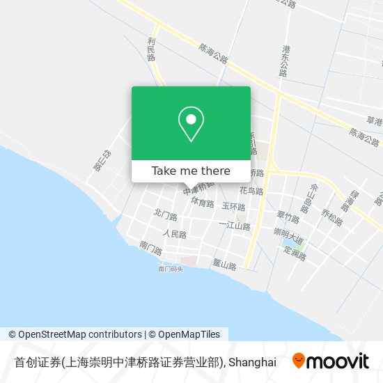 首创证券(上海崇明中津桥路证券营业部) map