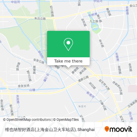 维也纳智好酒店(上海金山卫火车站店) map