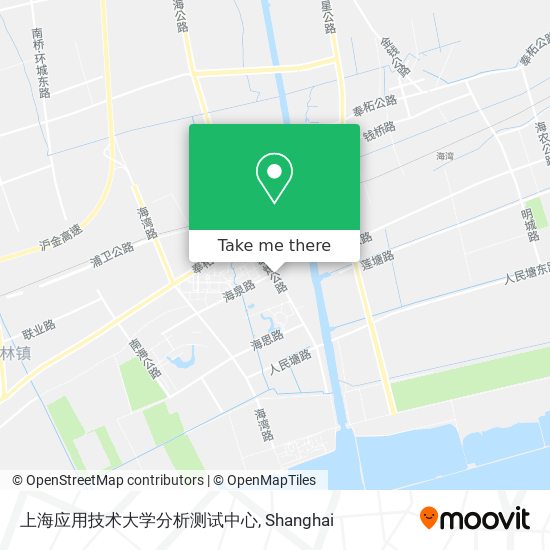 上海应用技术大学分析测试中心 map