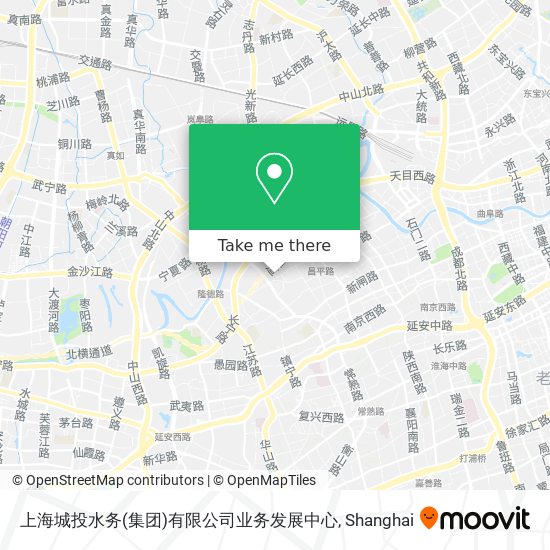 上海城投水务(集团)有限公司业务发展中心 map