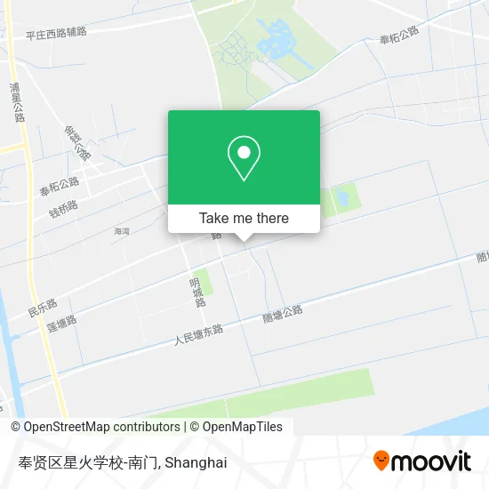 奉贤区星火学校-南门 map
