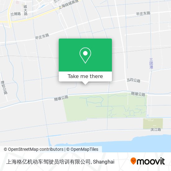 上海格亿机动车驾驶员培训有限公司 map