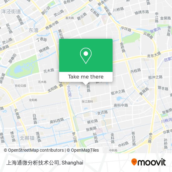 上海通微分析技术公司 map